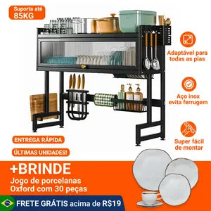 ESCORREDOR PRO FIVE + BRINDE KIT PORCELANA OXFORD