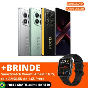 XIAOMI POCO X7 5G, 512GB / 256GB , ORIGINAL VERSÃO GLOBAL + BRINDE SMARTWATCH XIAOMI AMAZFIT GTS
