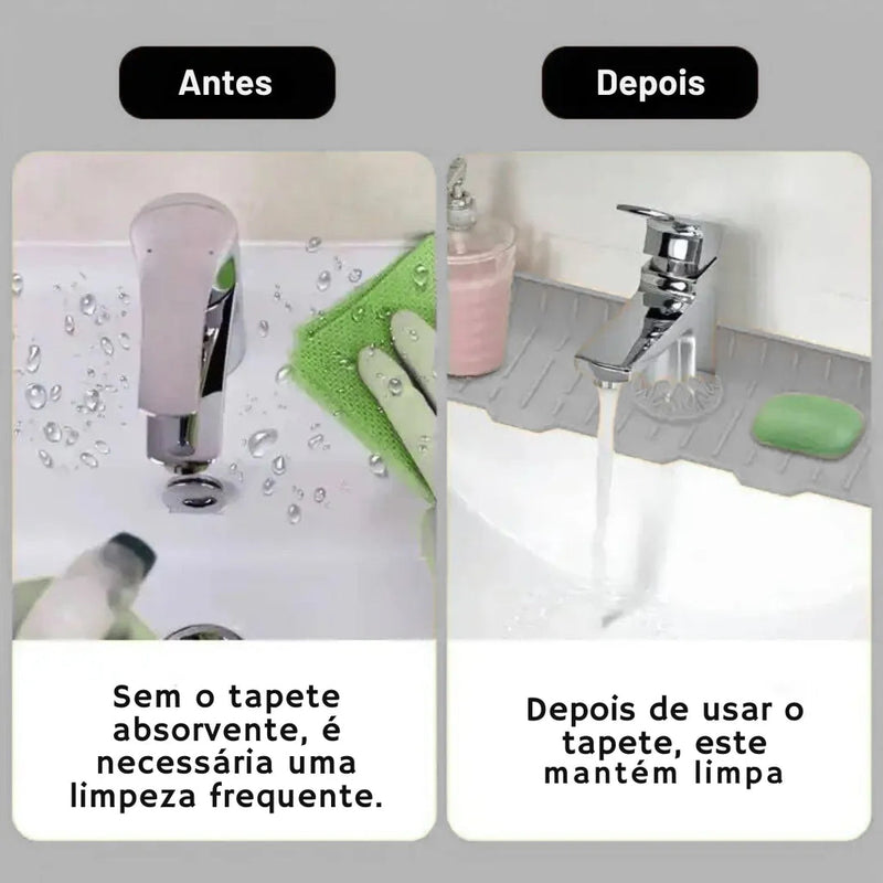 Tapete ComodiDry - Drenagem da pia e Antirrespingos, Proteção e Higiene