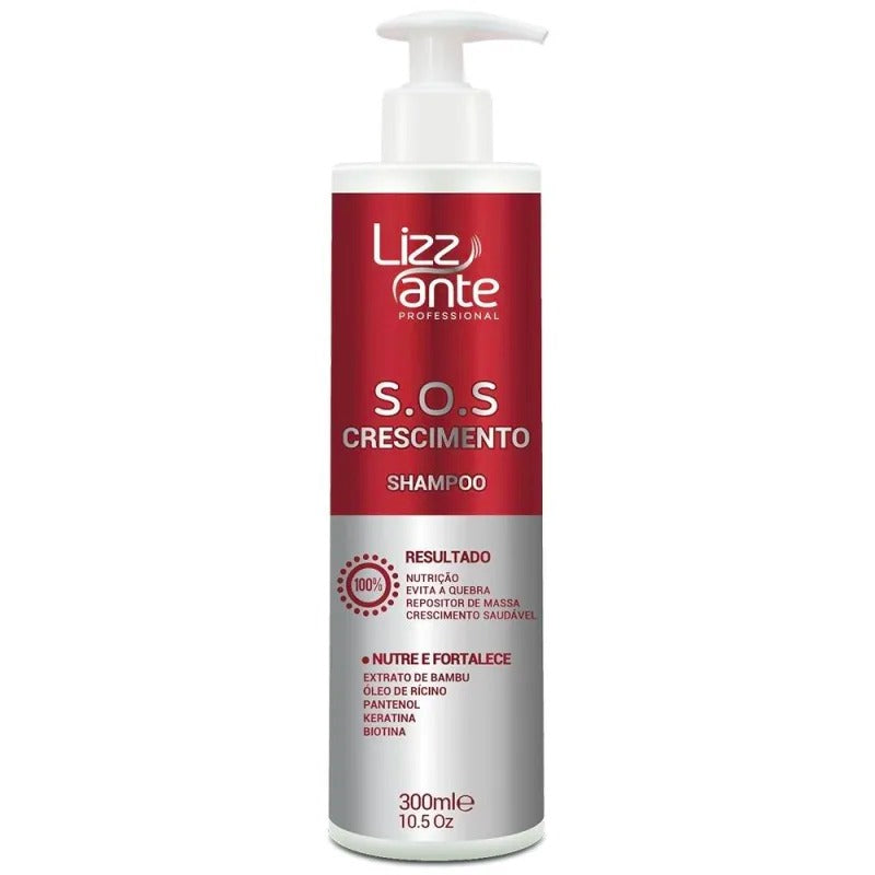 Kit SOS Crescimento Acelerado, Antiqueda e Fortalecimento Capilar Lizzante Professional
